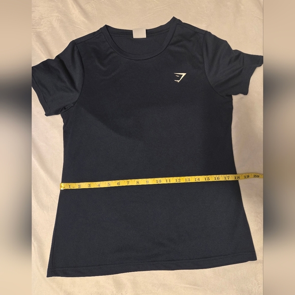 Gymshark Mens T-Shirt Short Sleeve Navy Blue Gym Casual Athleisure Large - Picture 5 of 8